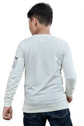 White Precious GEM Graphic Boys Sweatshirt